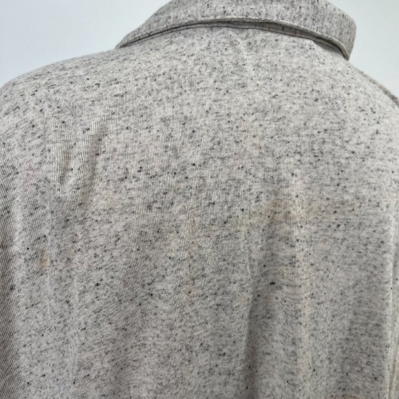 J. Jill Button Front Top Twist Long Sleeve Collared Supima Cotton Womens 3X Gray - Picture 9 of 12